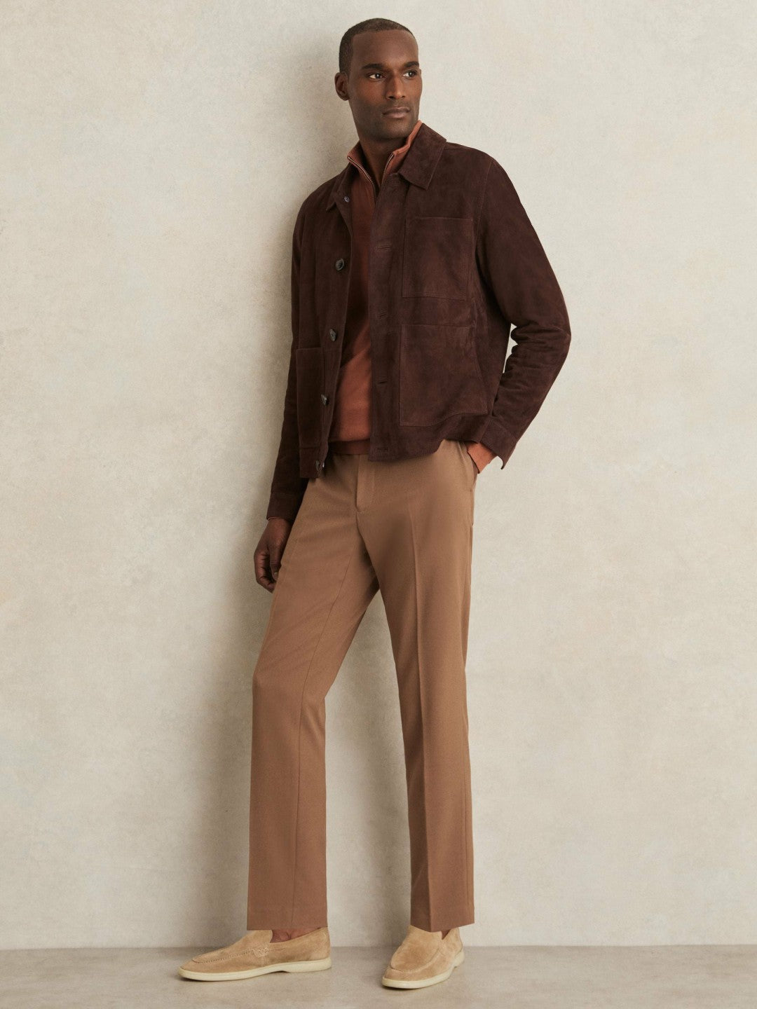 Merino Wool Half-Zip Jumper  | Men