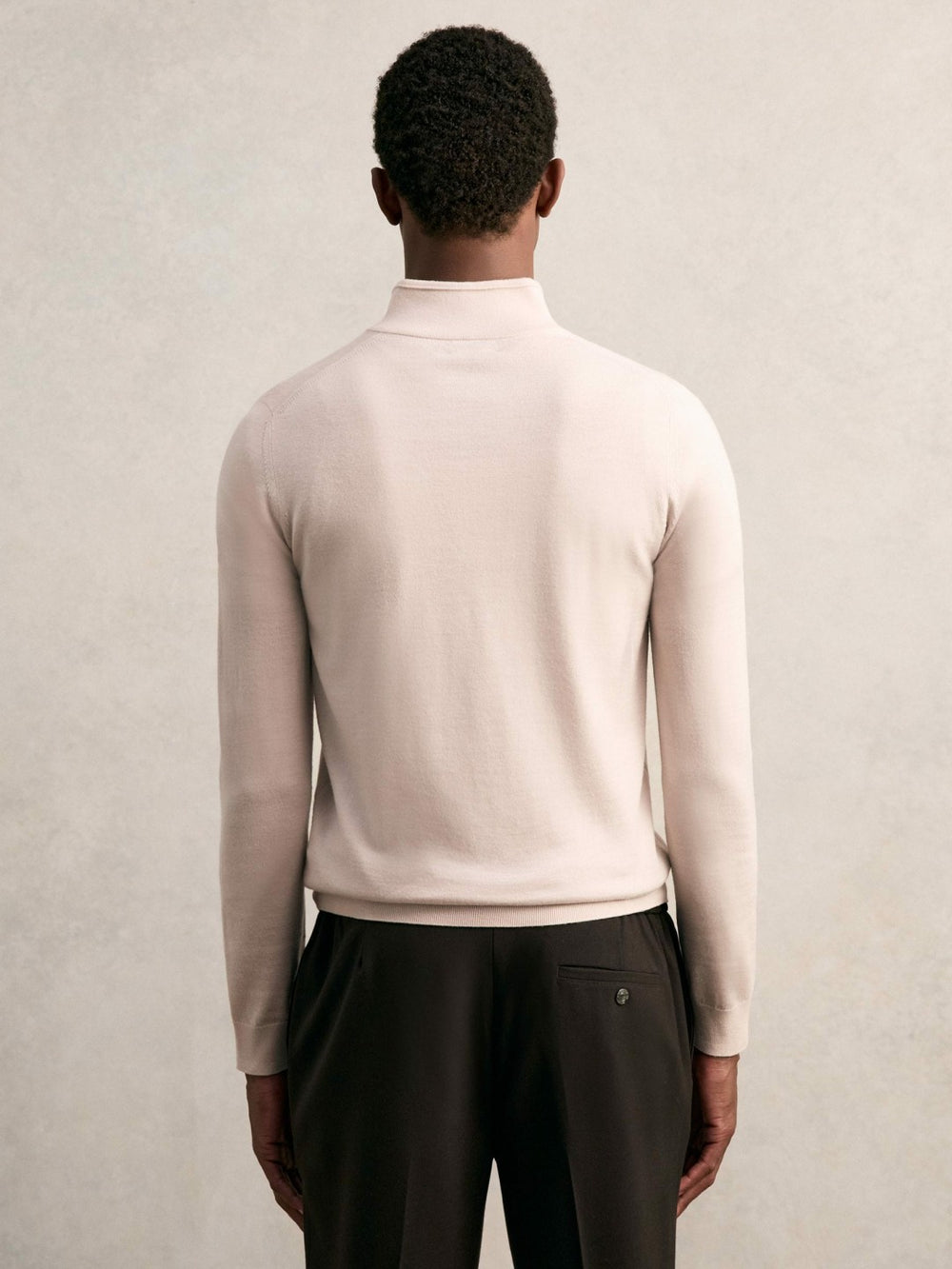 Merino Wool Half-Zip Jumper  | Men