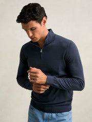 Merino Wool Half-Zip Jumper  | Men