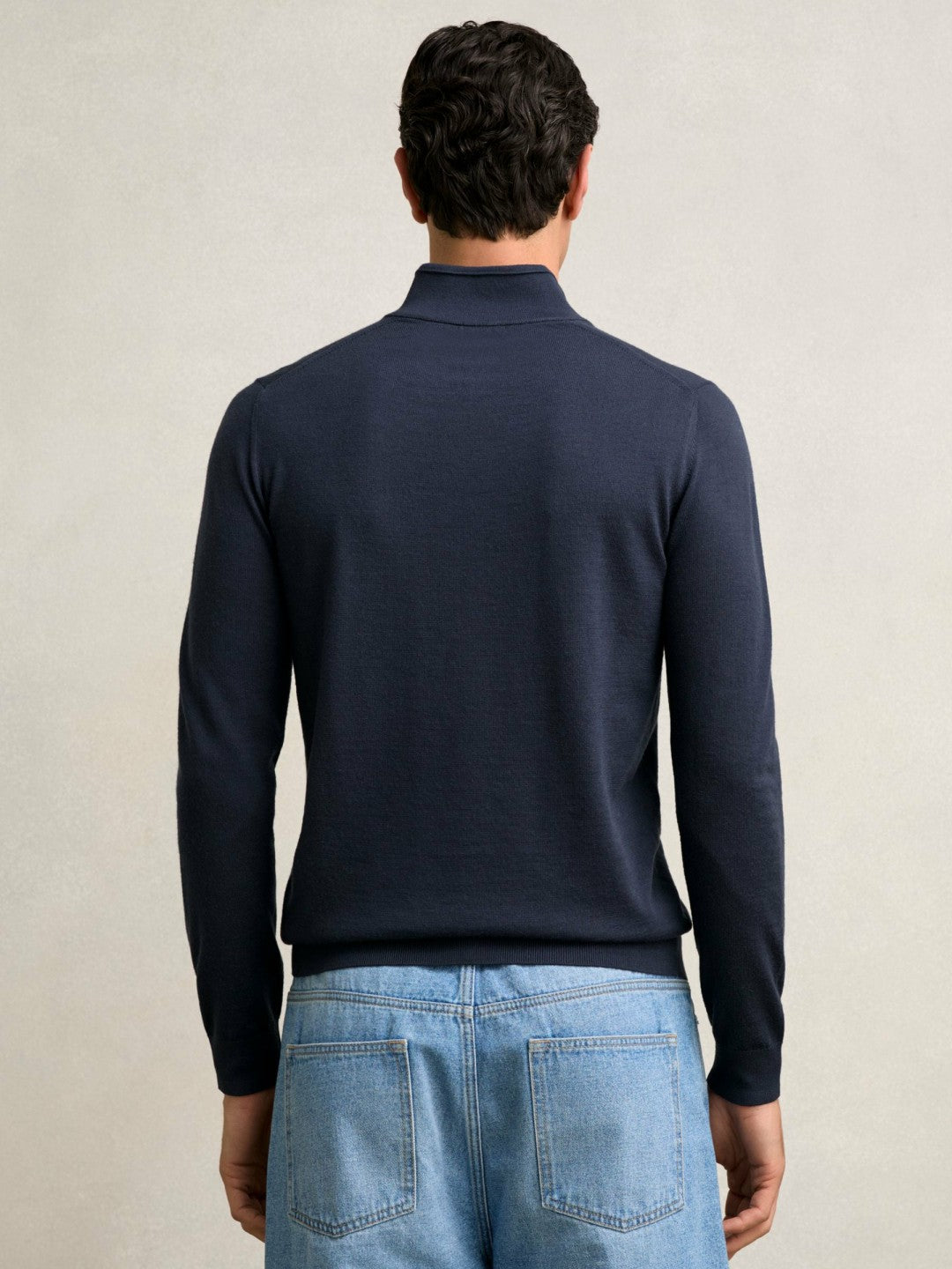 Merino Wool Half-Zip Jumper  | Men