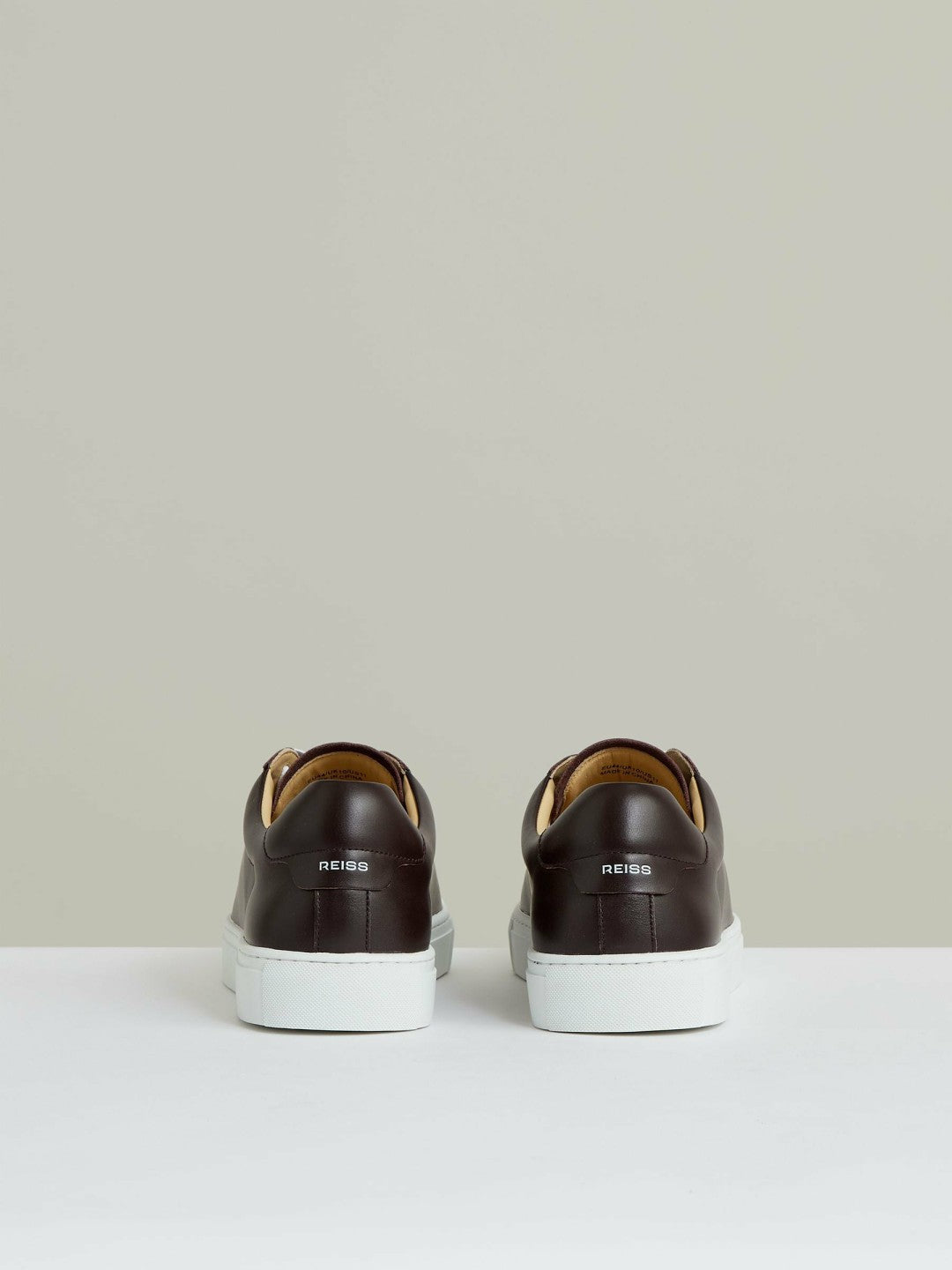 Leather Low-Top Trainers Plum Purple | Men