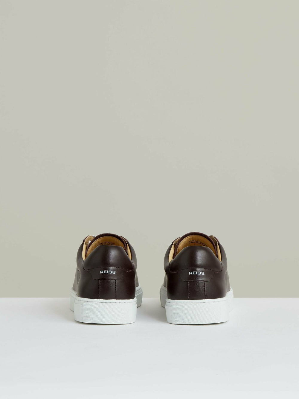 Leather Low-Top Trainers Plum Purple | Men