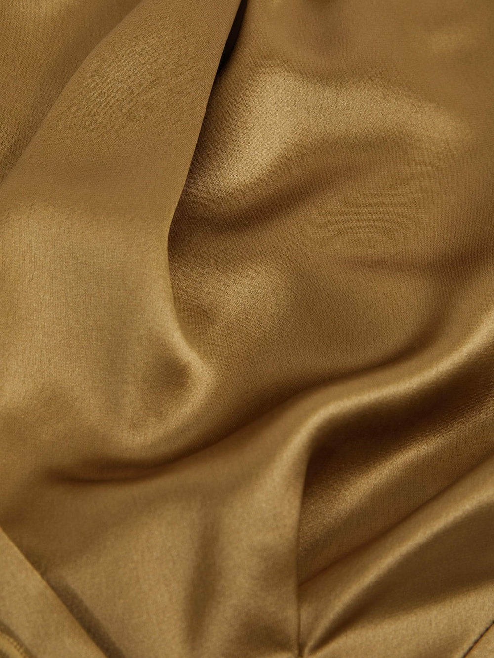 Acler Draped Satin Midi Dress Gold Moss | Women