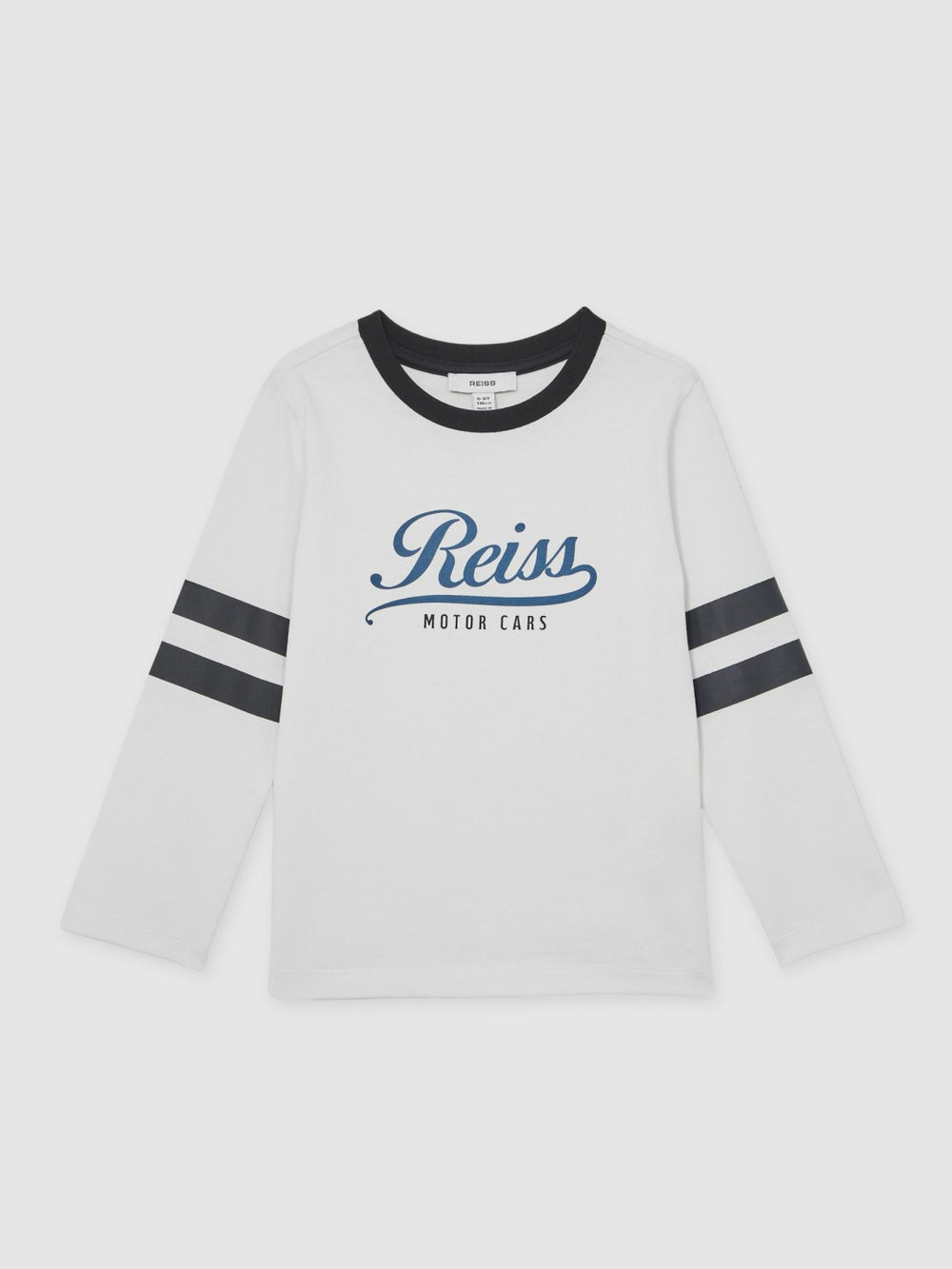 3-9 yrs Cotton Motor Cars Logo T-Shirt White/Blue | Children & Baby