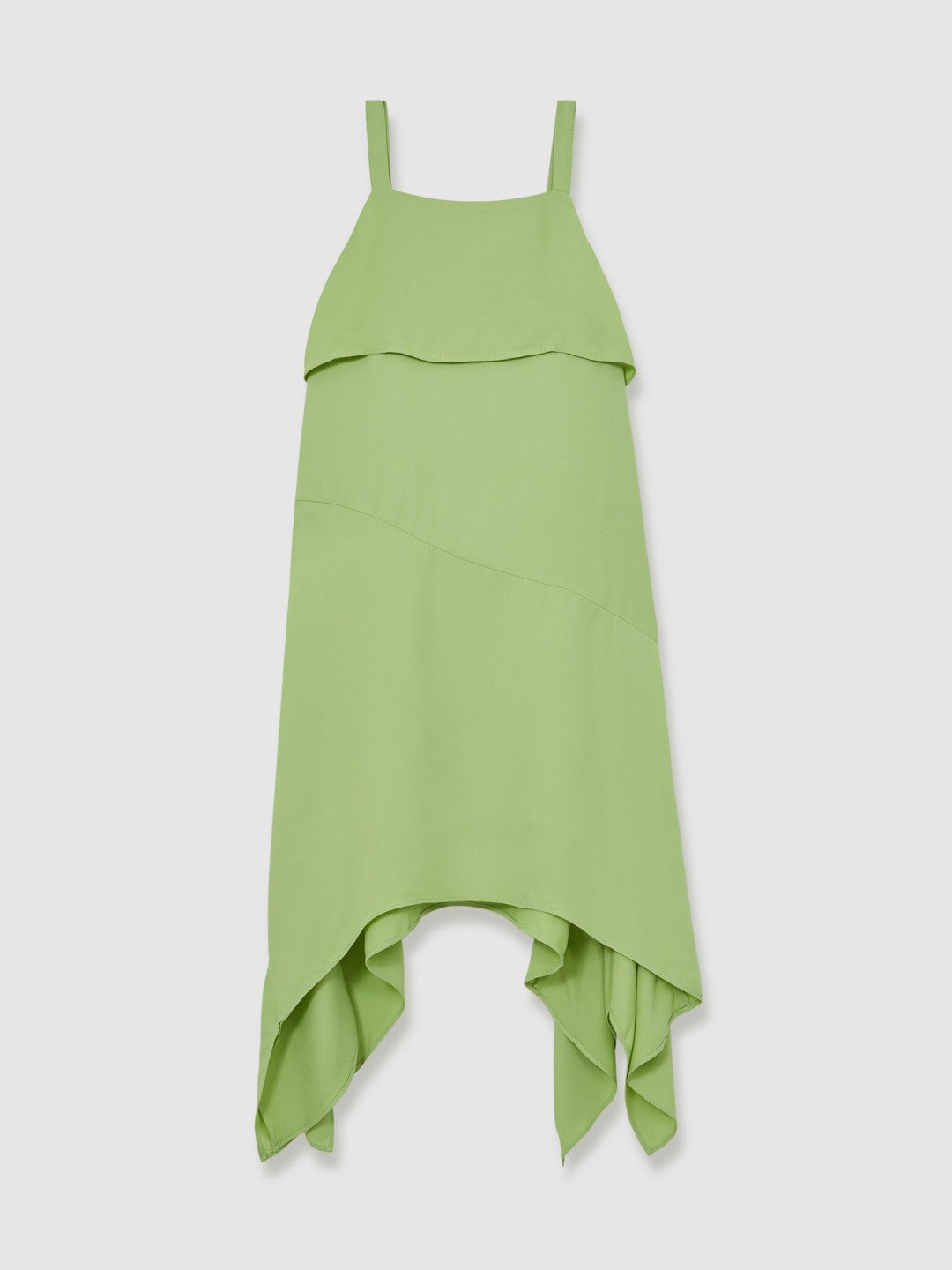 4-9 yrs Handkerchief-Hem Sleeveless Dress Green | Children & Baby