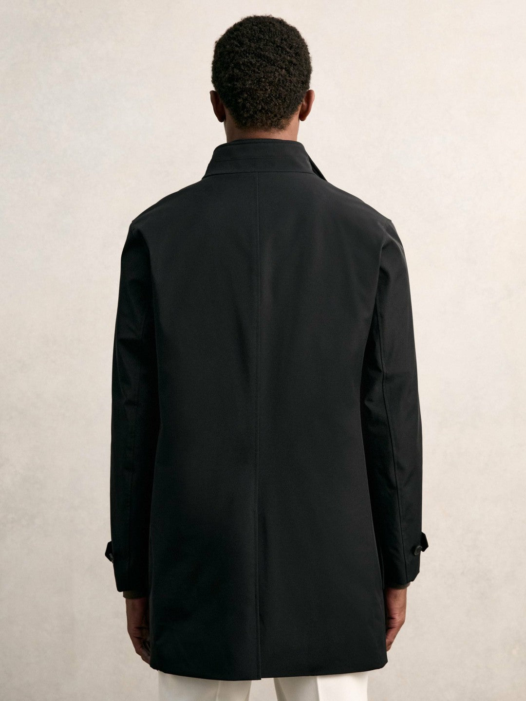 Hybrid Removable-Gilet Overcoat Black | Men