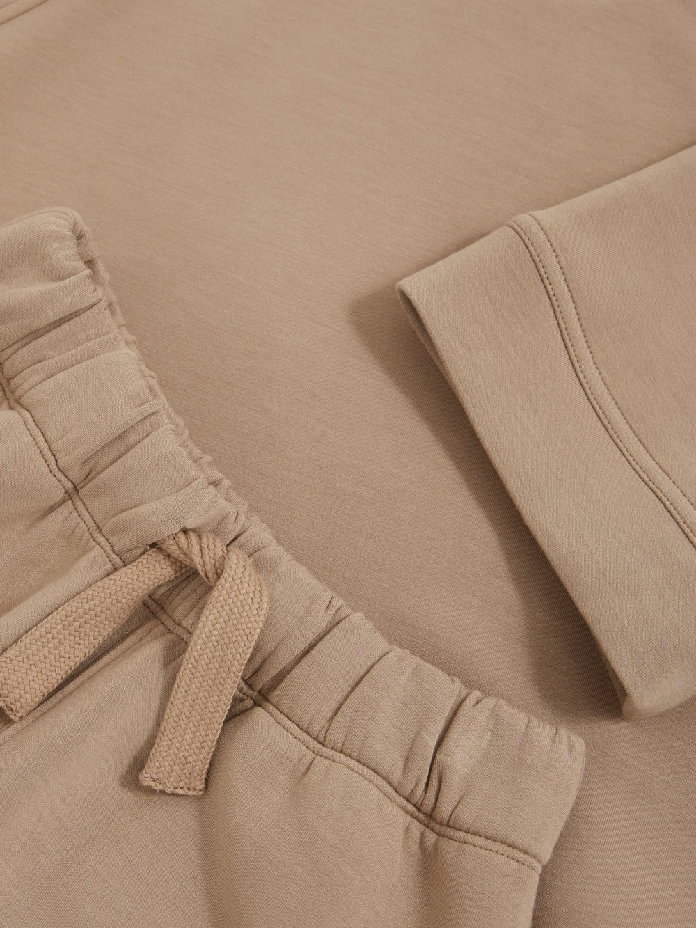 9-13 yrs Modal-Blend Sweatshirt And Shorts Set Mink | Children & Baby
