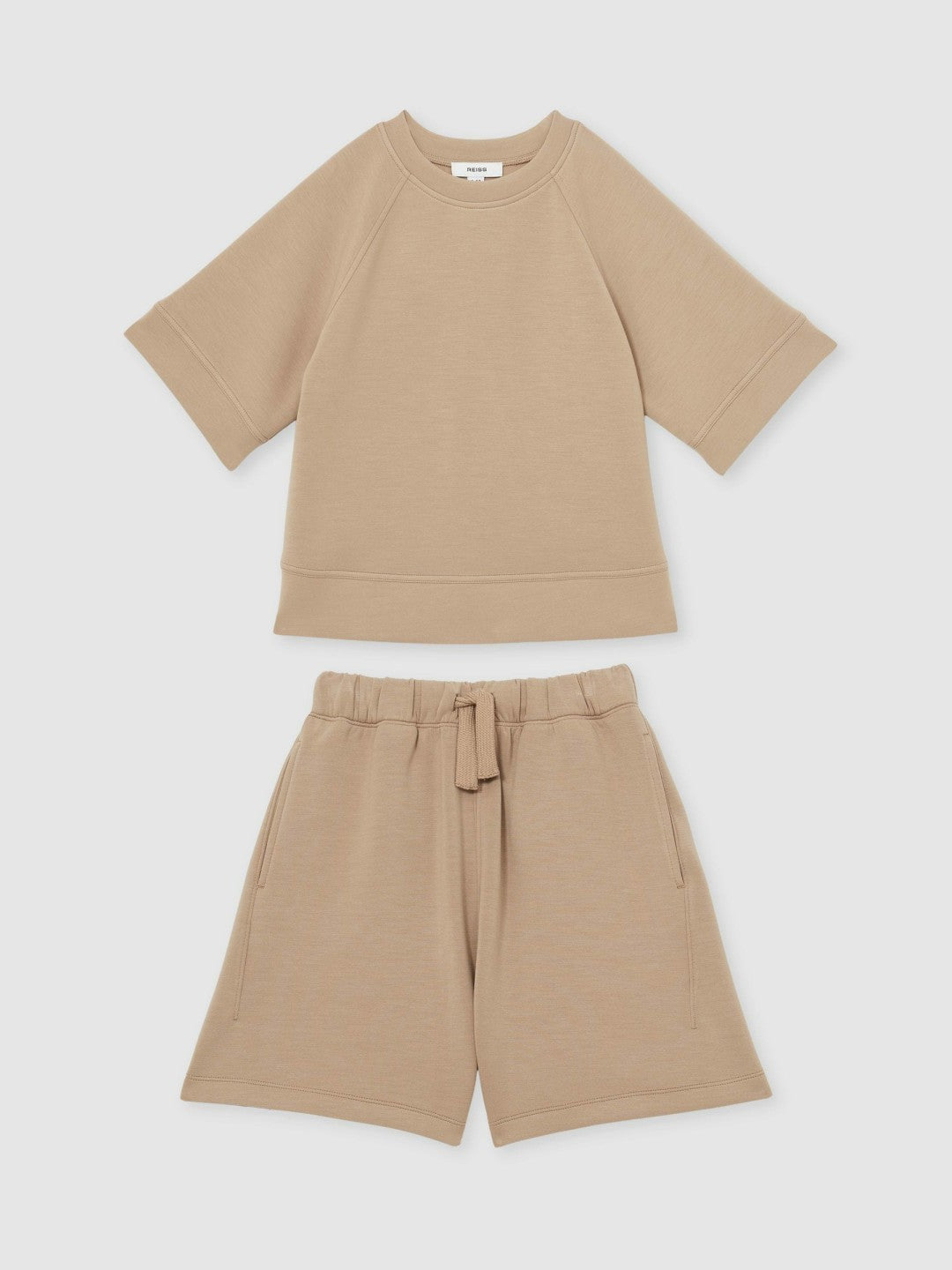 13-14 yrs Modal-Blend Sweatshirt And Shorts Set Mink | Children & Baby