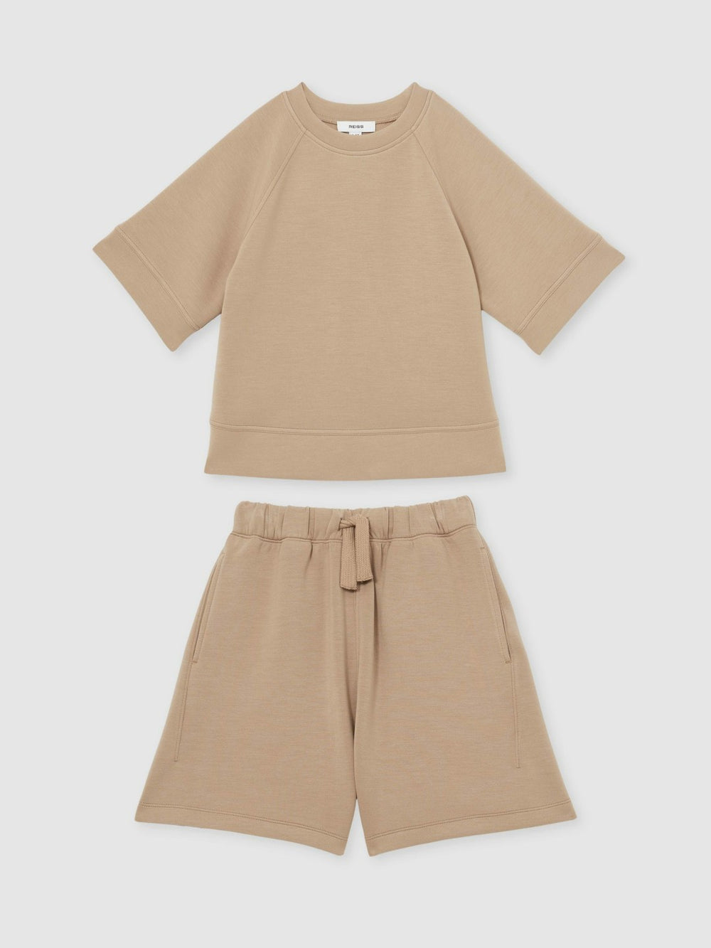 13-14 yrs Modal-Blend Sweatshirt And Shorts Set Mink | Children & Baby