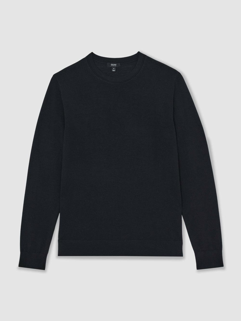 Merino Wool Crew Neck Jumper Midnight Navy | Men