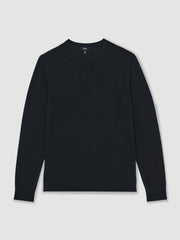 Merino Wool Crew Neck Jumper Midnight Navy | Men