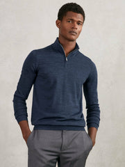 Merino Wool Half-Zip Jumper  | Men