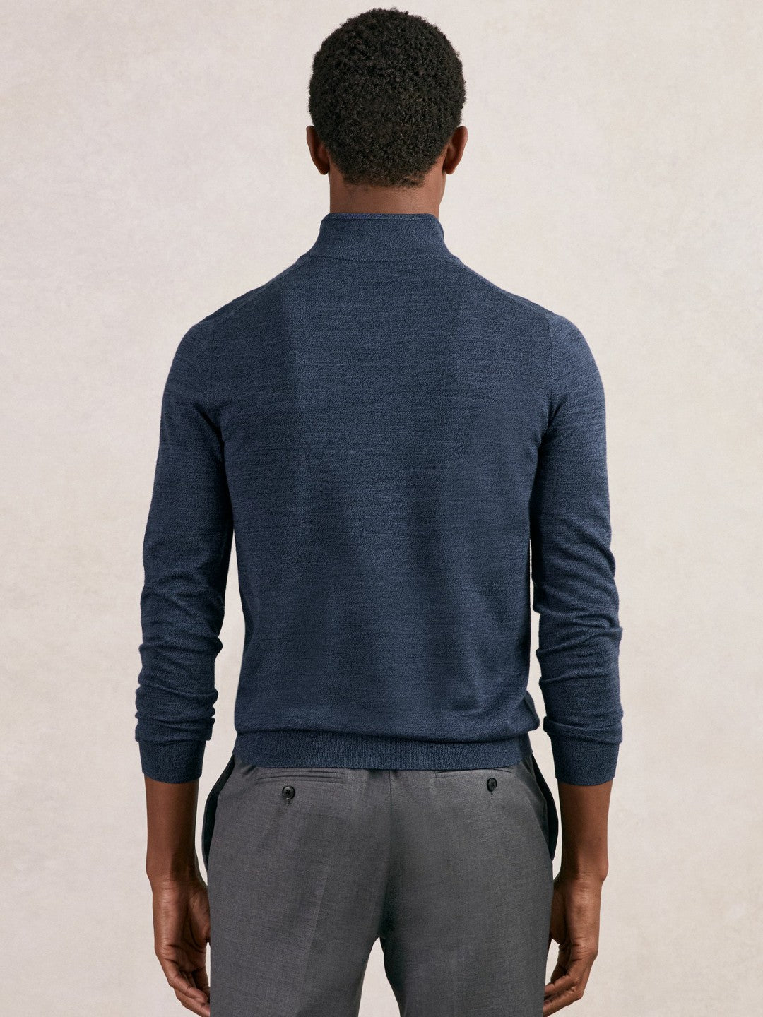 Merino Wool Half-Zip Jumper  | Men