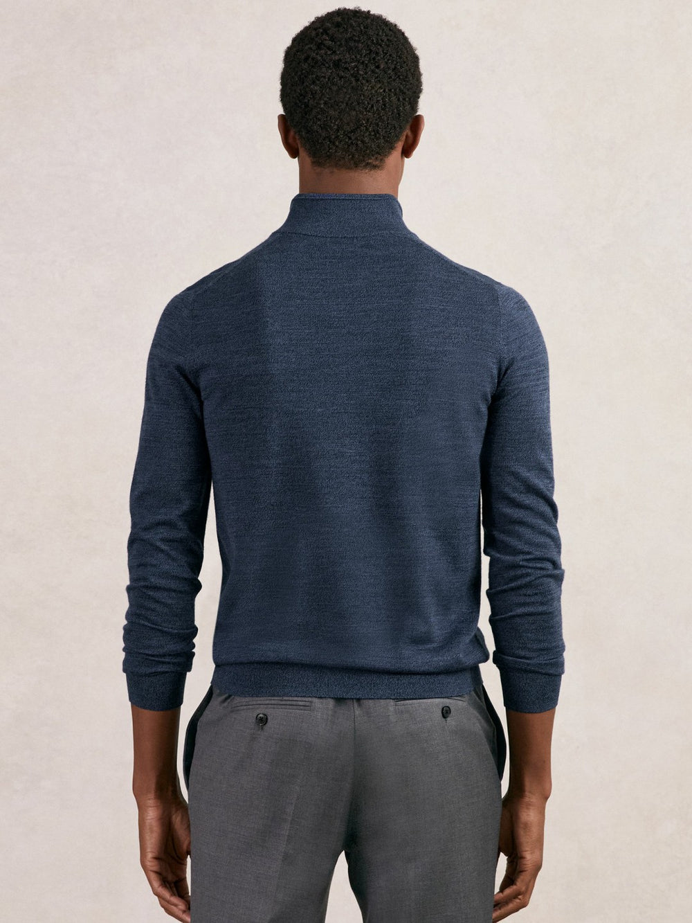 Merino Wool Half-Zip Jumper  | Men