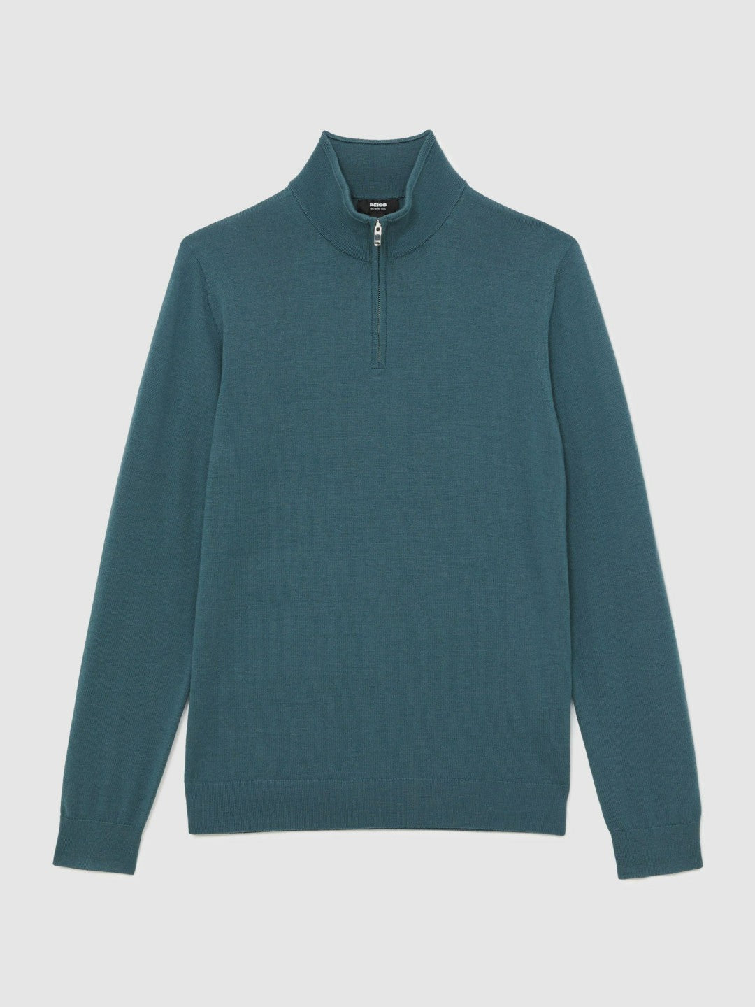 Merino Wool Half Zip Jumper Orion Blue | Men