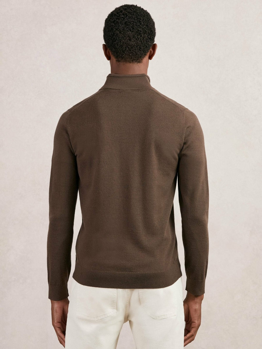 Merino Wool Half-Zip Jumper  | Men