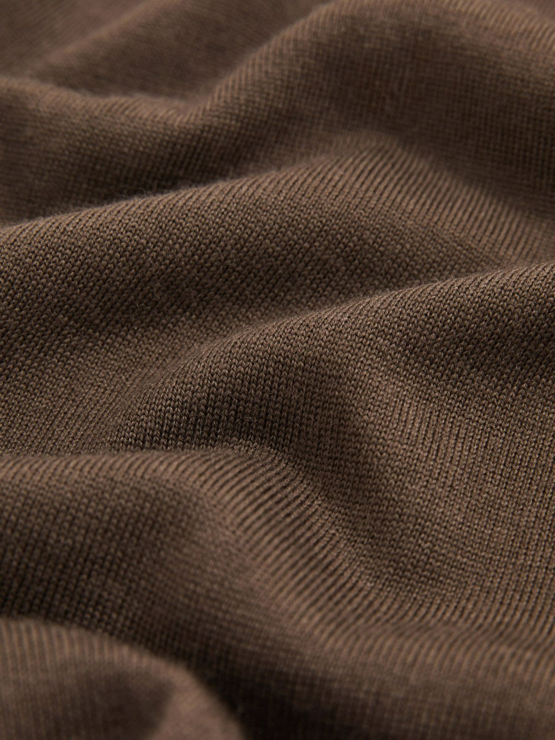 Merino-Wool Crew-Neck Jumper Chocolate Brown | Men