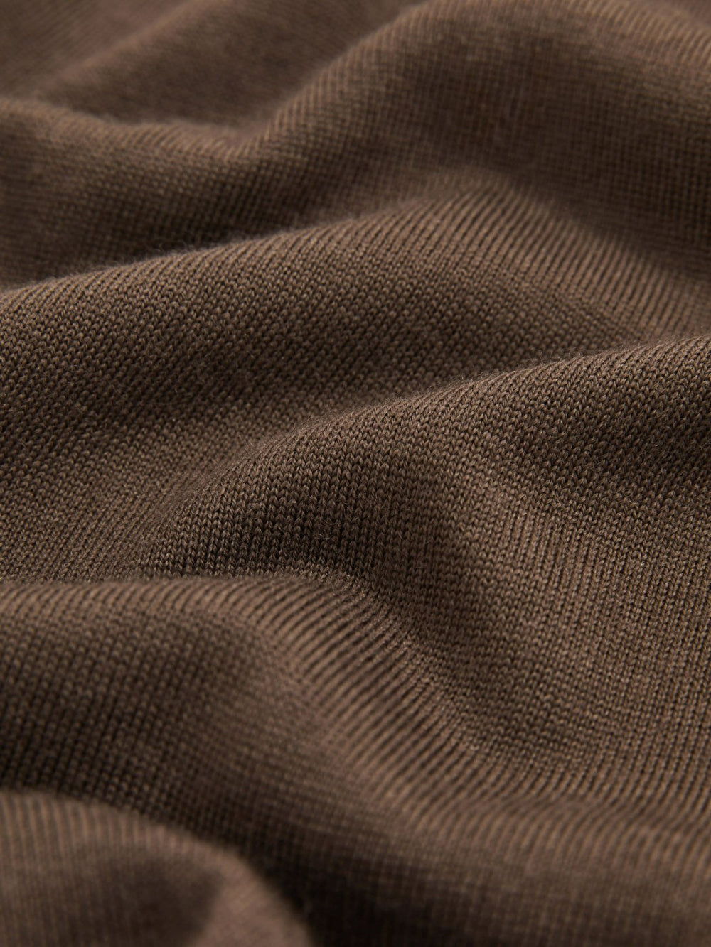 Merino-Wool Crew-Neck Jumper Chocolate Brown | Men