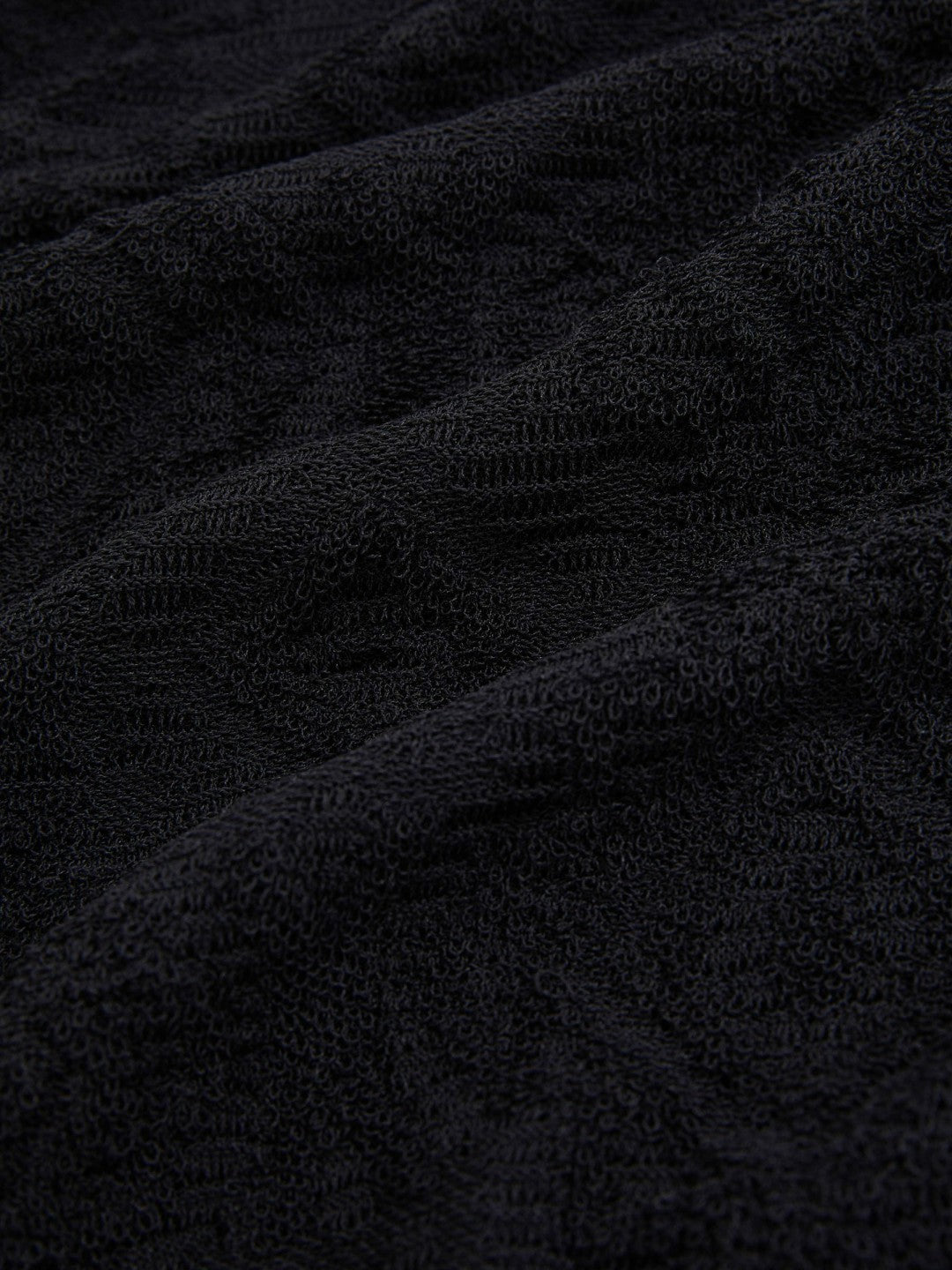 Jacquard Loop-Stitch Polo Shirt Navy | Men