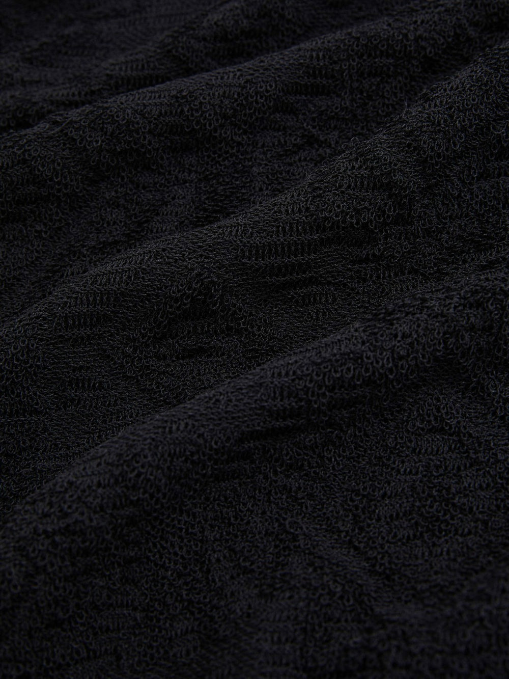 Jacquard Loop-Stitch Polo Shirt Navy | Men