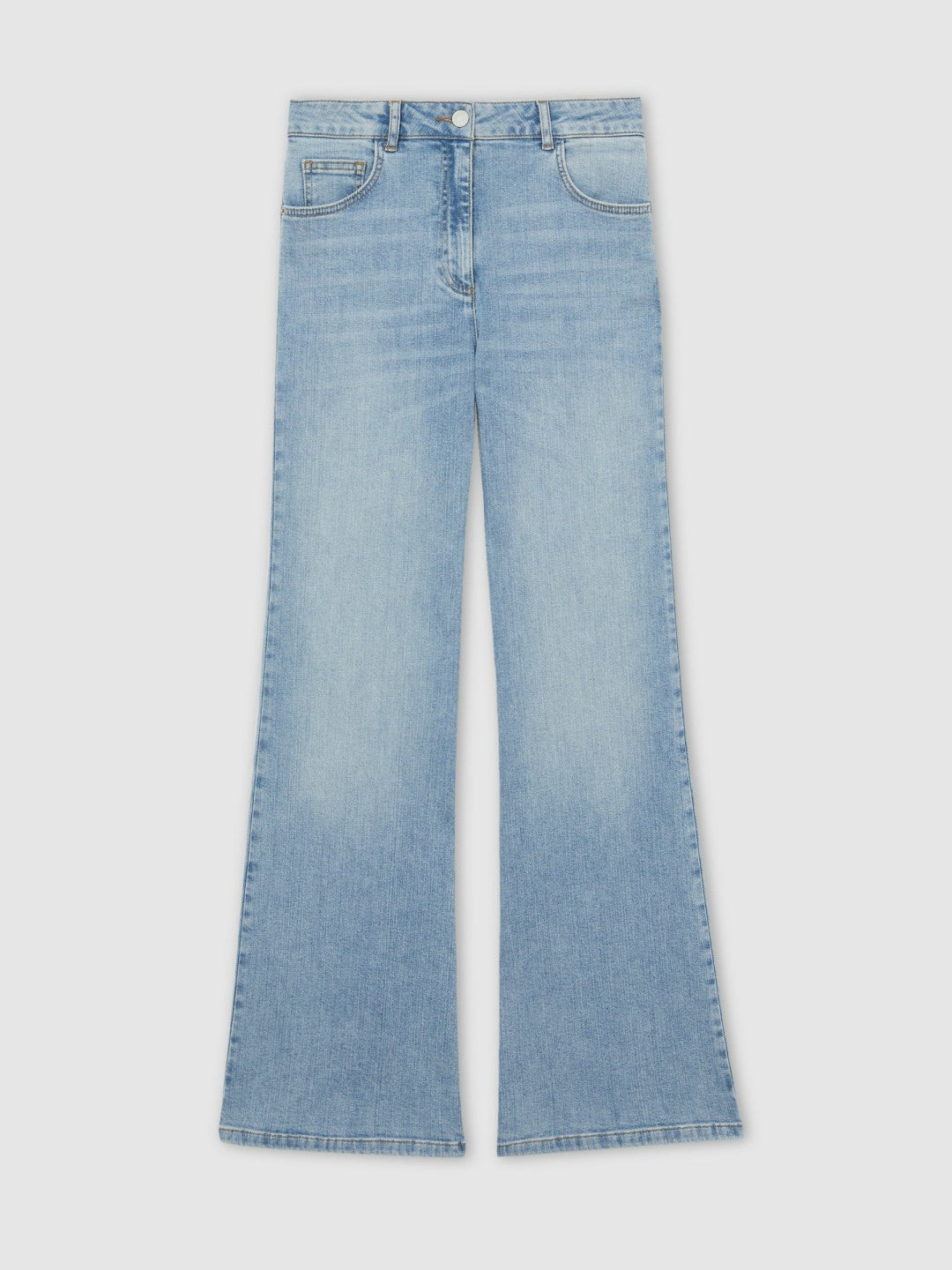 Petite Mid-Rise Flared Jeans Light Blue | Women