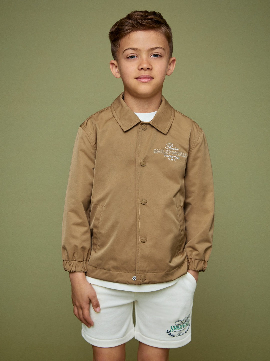 9-13 yrs SmileyWorld Harrington Jacket Stone | Children & Baby