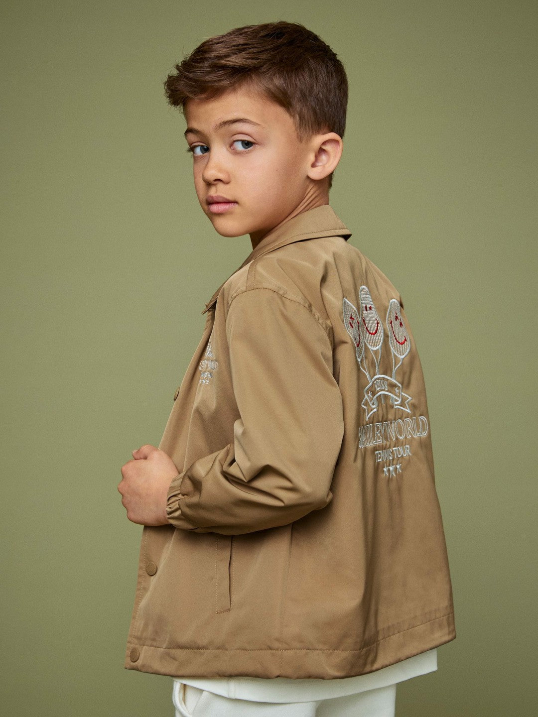 13-14 yrs SmileyWorld Harrington Jacket Stone | Children & Baby