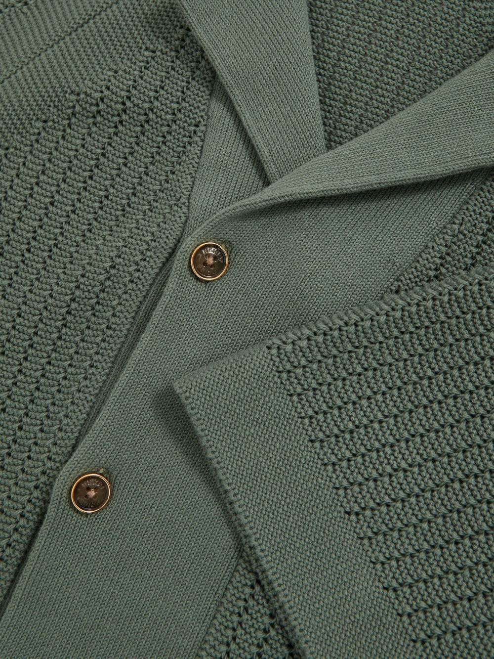 Cotton Textured-Knit Cuban-Collar Shirt Pine Green | Men