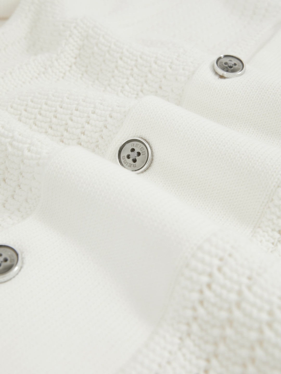 Cotton Textured-Knit Cuban-Collar Shirt White | Men