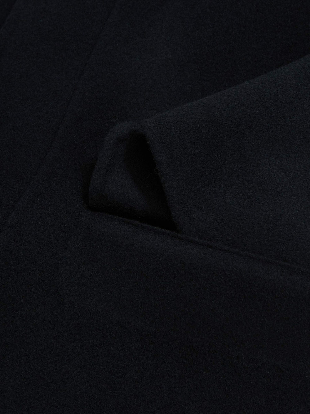 Wool Blend Double Face Button Jacket Navy | Men