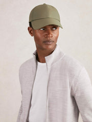 Embroidered-Logo Tech Baseball Cap Sage Green | Men