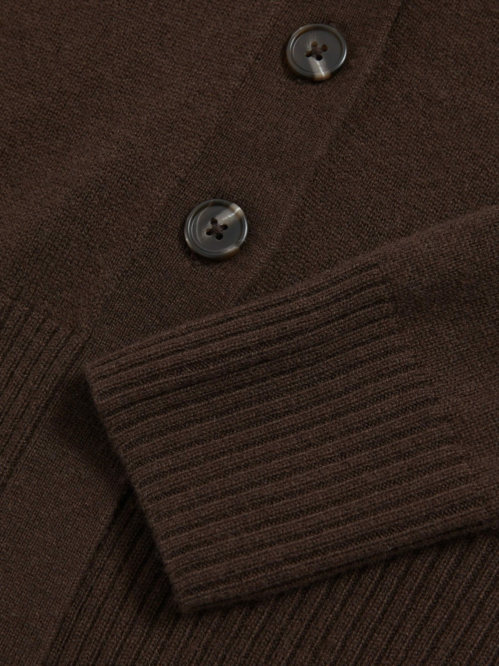 4-9 yrs Wool-Blend Fitted Cardigan With Cashmere Brown | Children & Baby