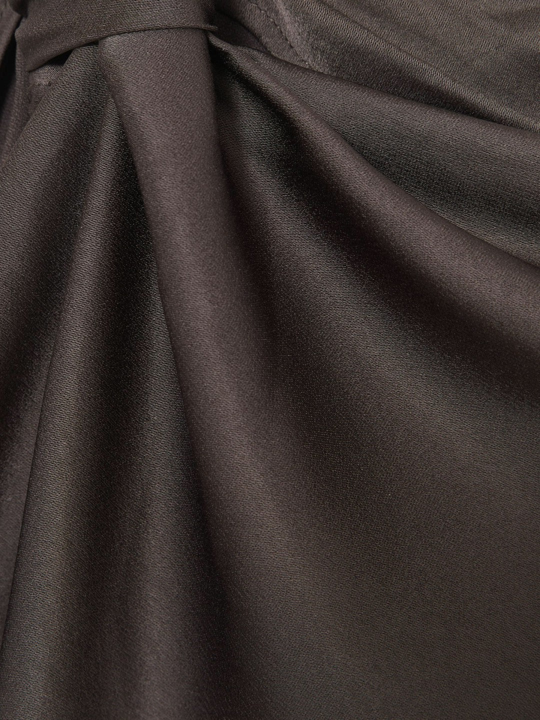 Satin Asymmetric Draped Midi Dress Mauve | Women