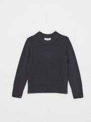 3-9 yrs Wool-Blend Open-Stitch Jumper with Cashmere Navy | Children & Baby