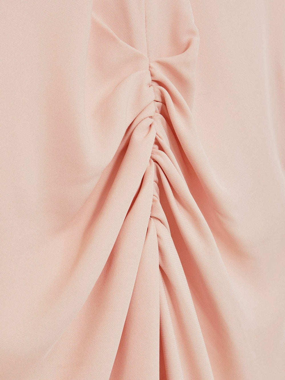 Ruched-Front Midi Dress Pale Pink | Women