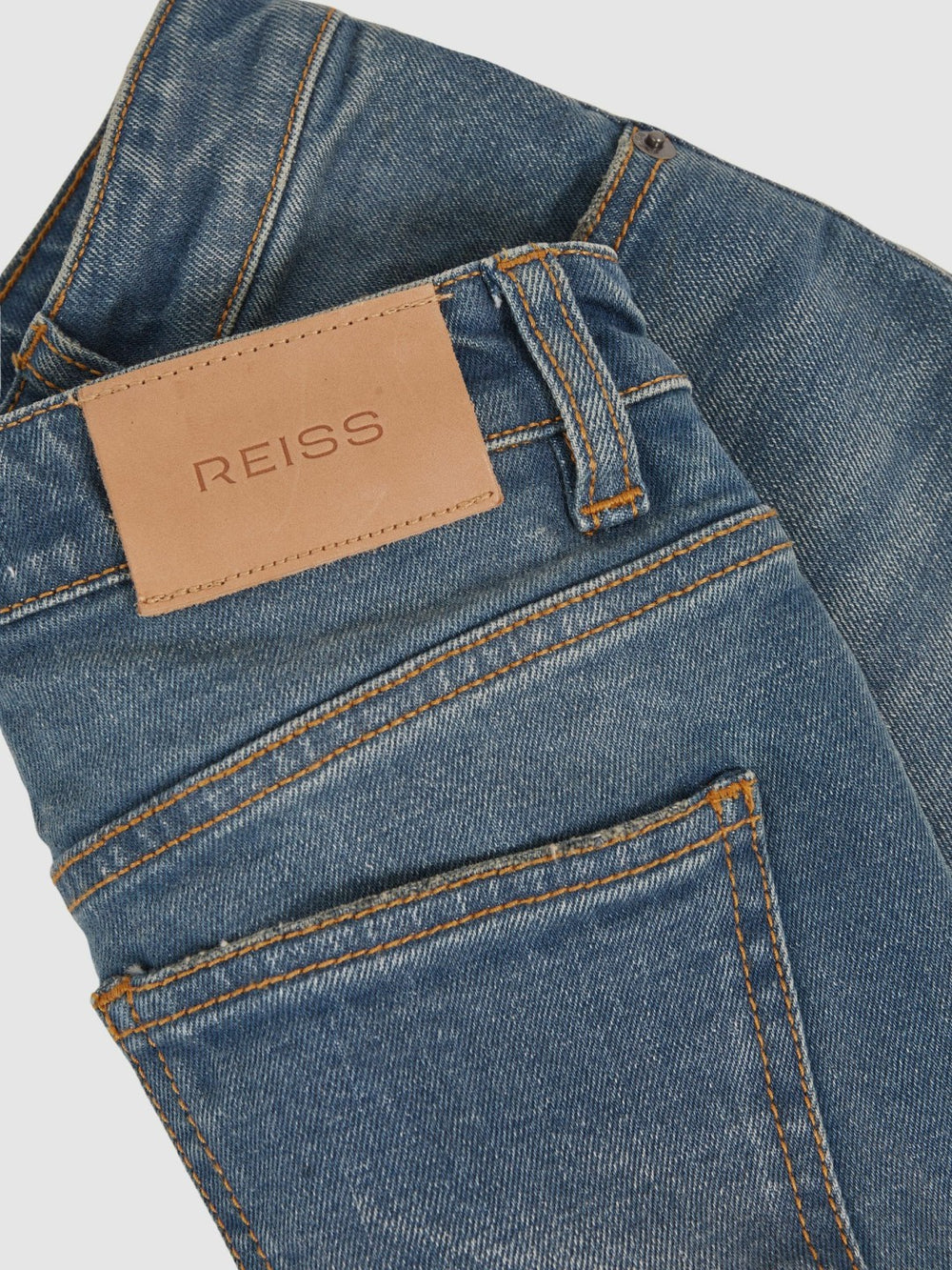 3-9 yrs Straight-Leg Turn-Up Jeans Blue | Children & Baby