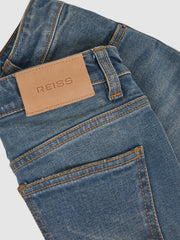 3-9 yrs Straight-Leg Turn-Up Jeans Blue | Children & Baby