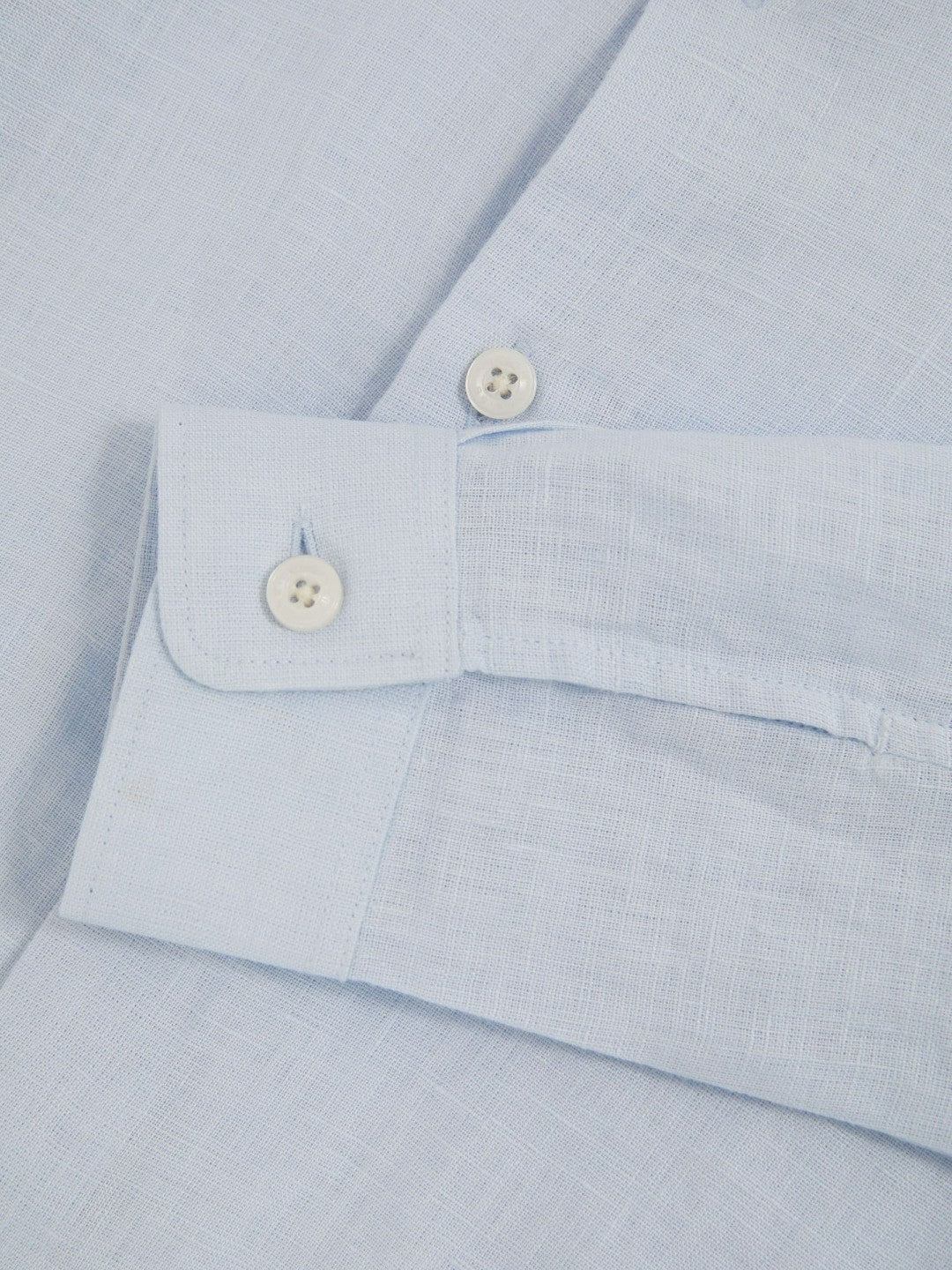 3-9 yrs Linen Cutaway Collar Shirt Pale Blue | Children & Baby
