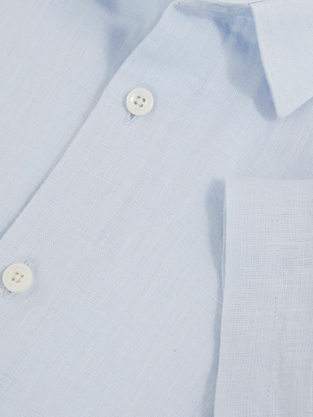 9-13 yrs Short Sleeve Linen Shirt Pale Blue | Children & Baby