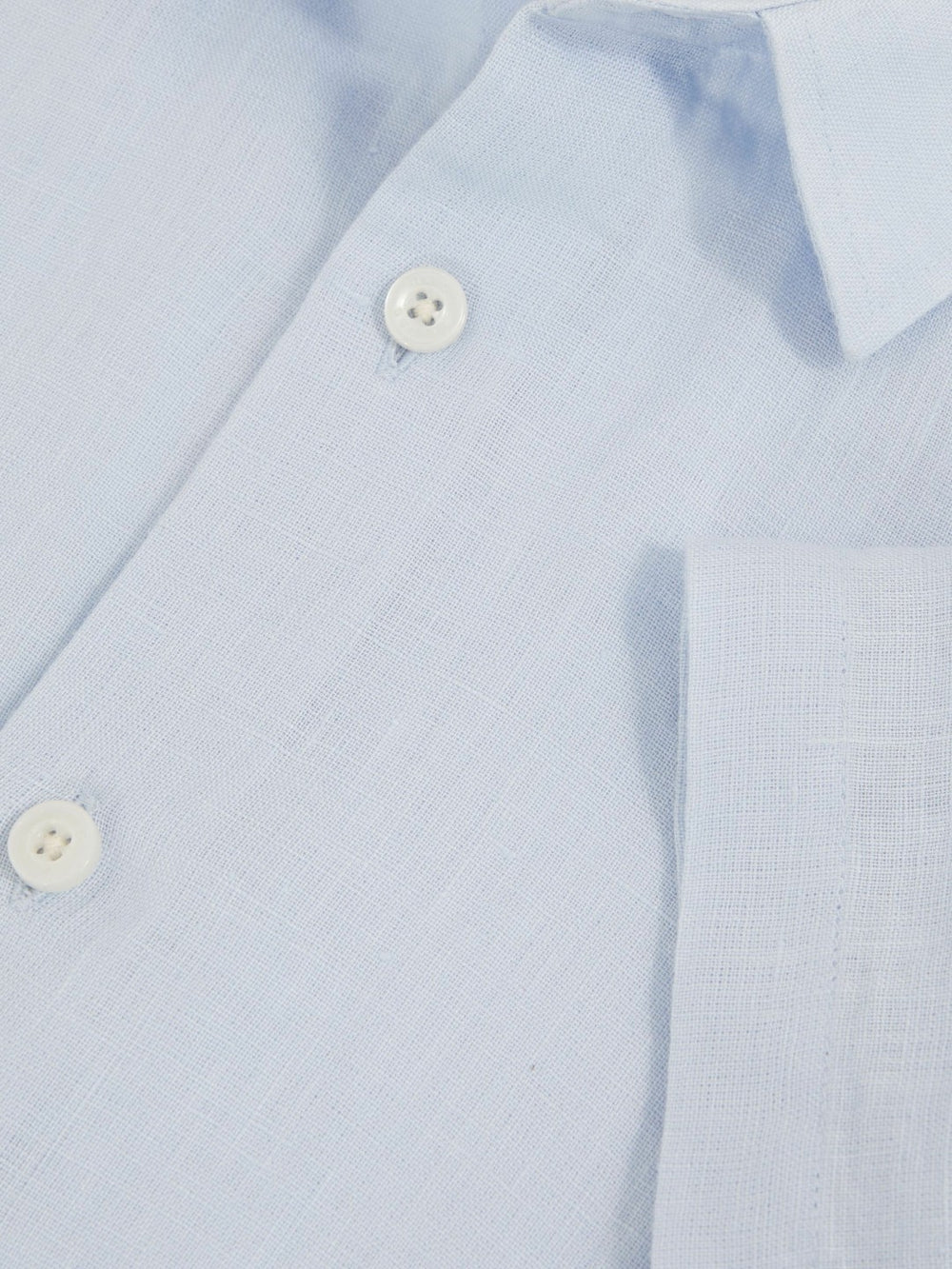 9-13 yrs Short Sleeve Linen Shirt Pale Blue | Children & Baby