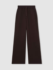 Petite Wide-Leg Interlock Drawstring Joggers Plum | Women