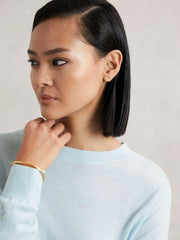 Merino Wool Crew-Neck Jumper Blue | Women