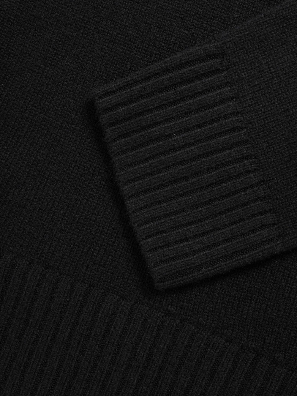 Wool-Cashmere Crew-Neck Jumper Black | Women