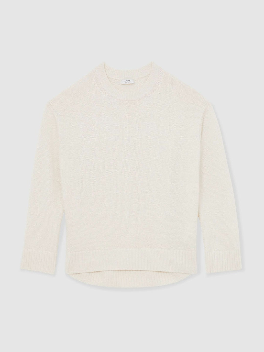 Wool-Cashmere Crew-Neck Jumper Cream | Women