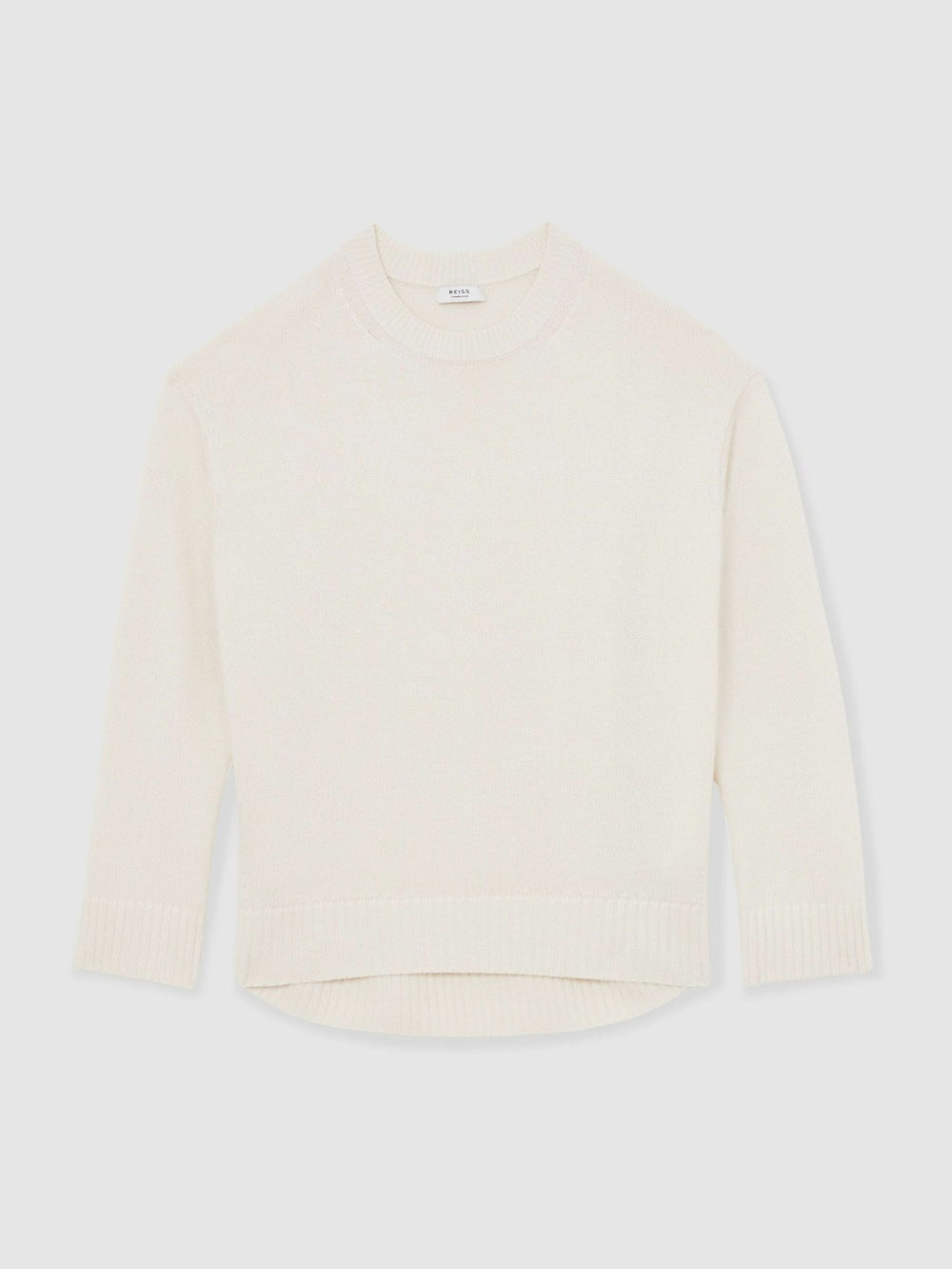Wool-Cashmere Crew-Neck Jumper Cream | Women