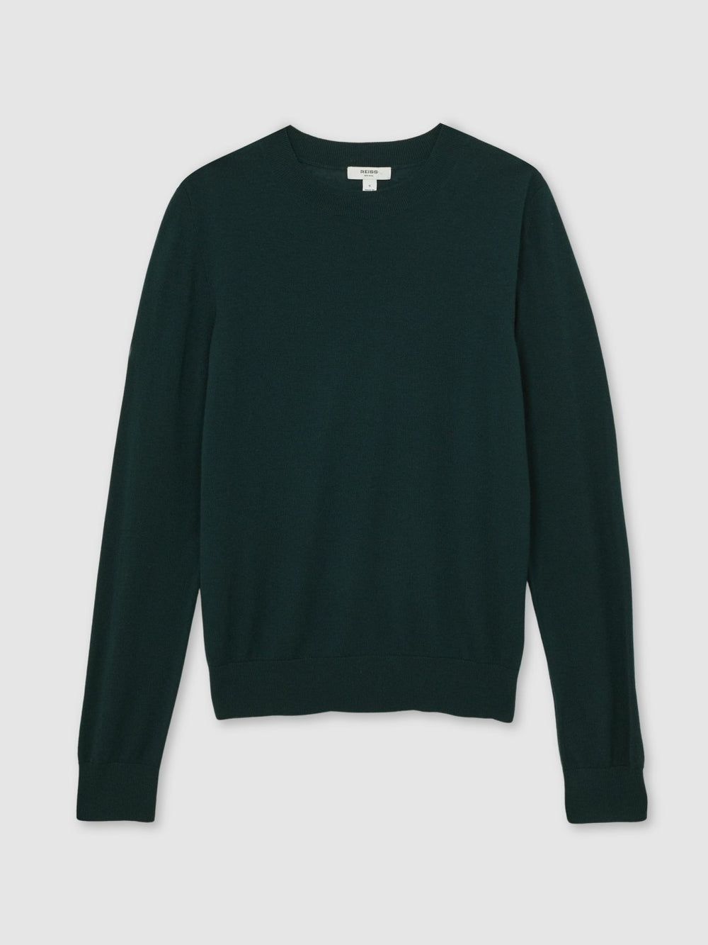 Merino Wool Crew-Neck Jumper Green | Women