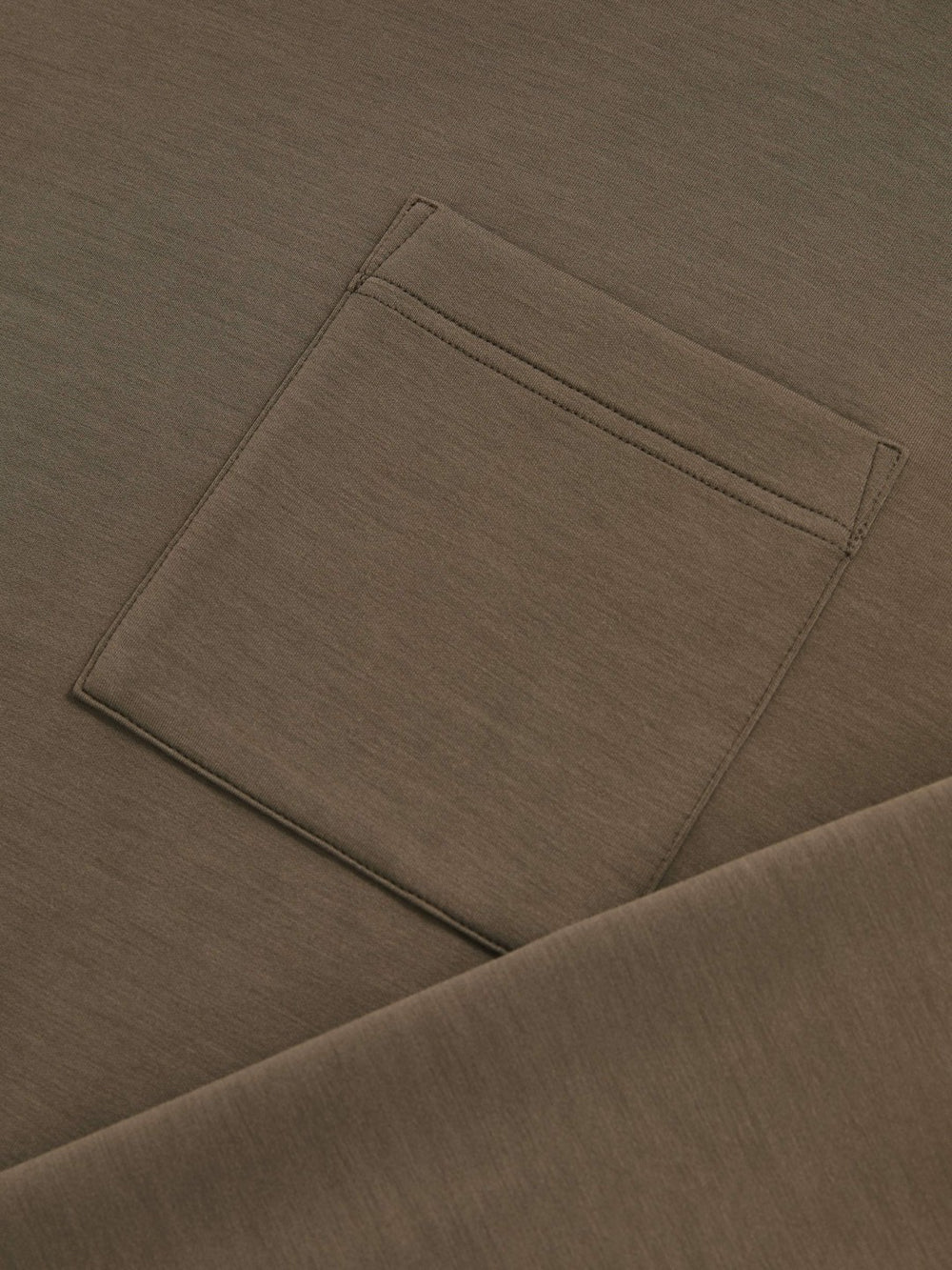 Interlock Jersey Funnel Neck Sweatshirt Khaki Green | Women