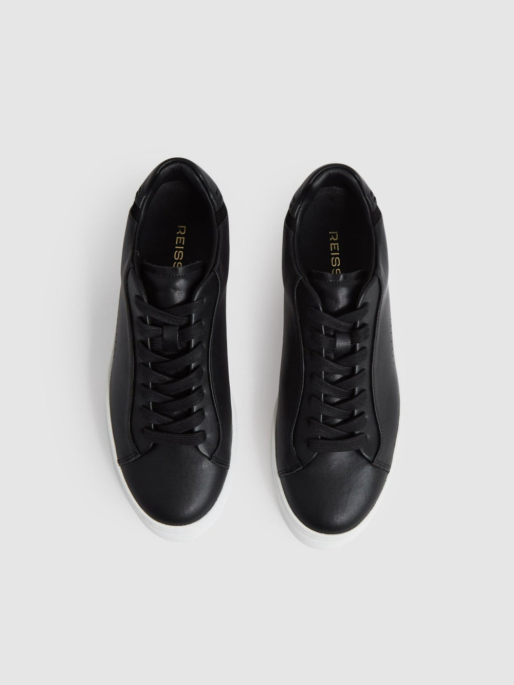 Leather Low-Top Trainers Black | Women