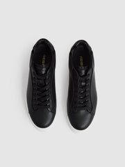Leather Low-Top Trainers Black | Women