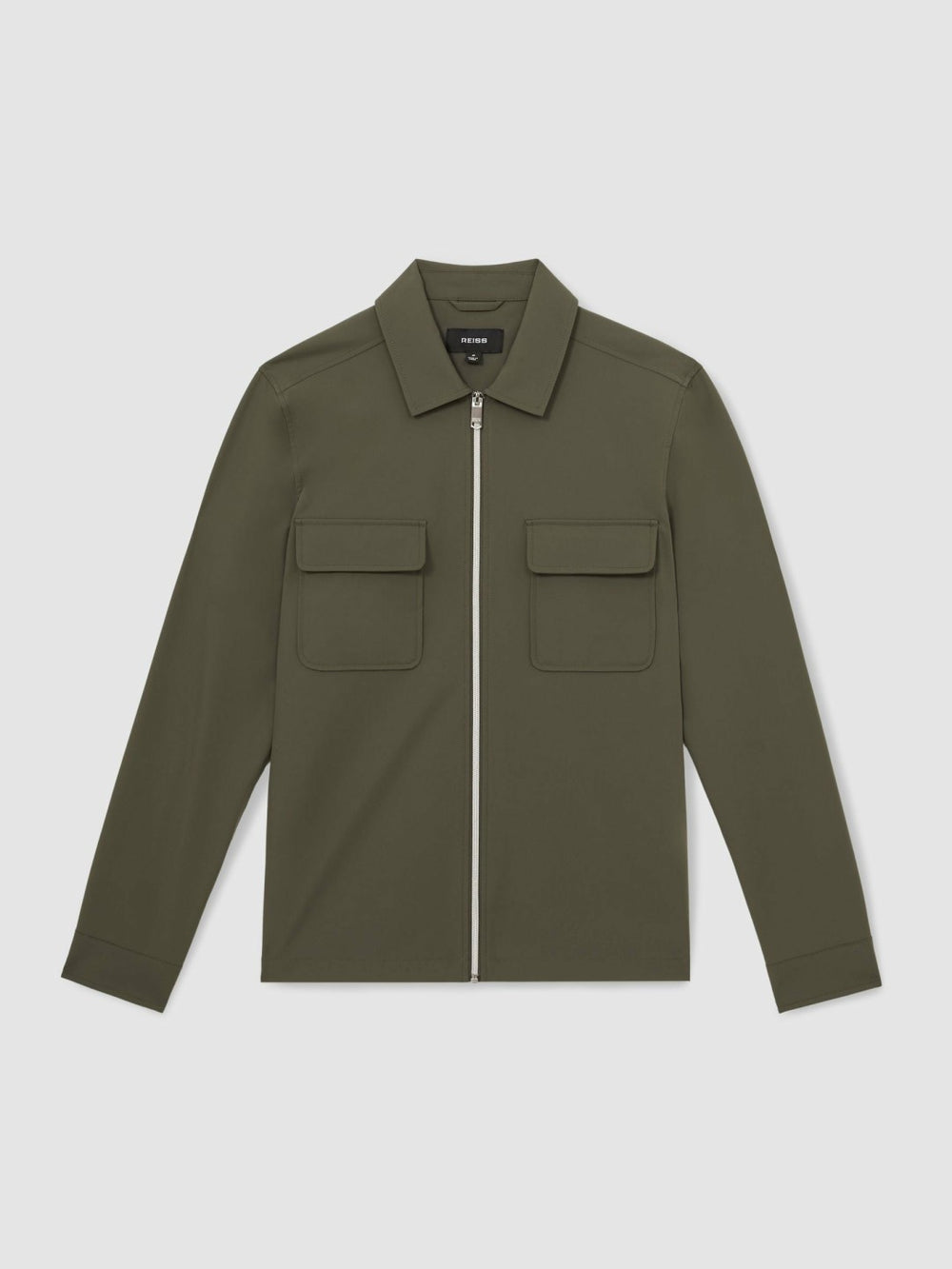 Technical Zip-Through Overshirt Green | Men